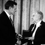 Stommel recognized by then President George H.W. Bush
