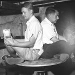 Henry Stommel (left) and Lou Howard